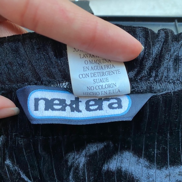 Vintage 90’s Next Era Velvet Wide Leg Pants Size M - Picture 3 of 8